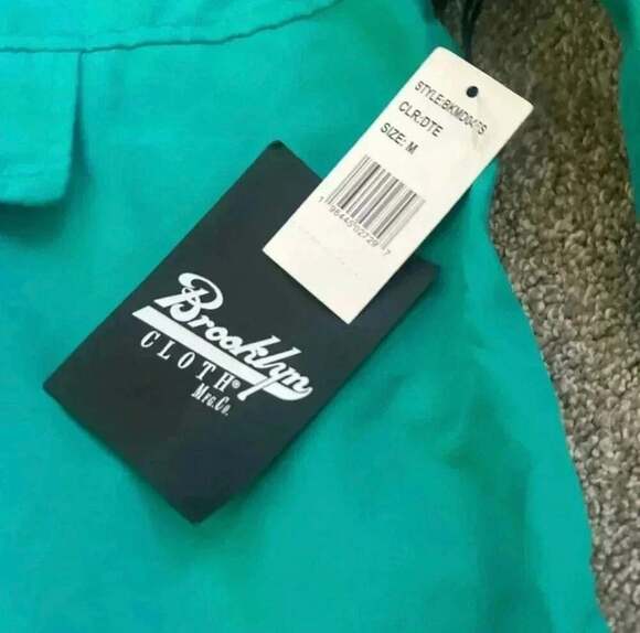 Brooklyn Cloth Hustle Simple Life Anorak Hoodie Windbreaker Jacket Teal Size M - Picture 4 of 7